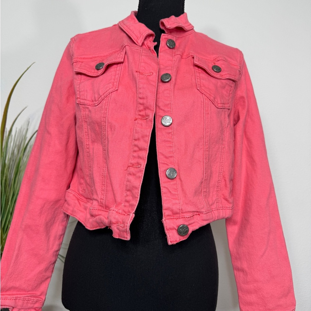 Earl Jeans Vibrant Pink Jean Jacket